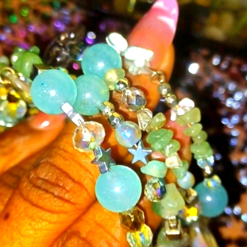 PBS Mint Galaxy Cluster Bracelet